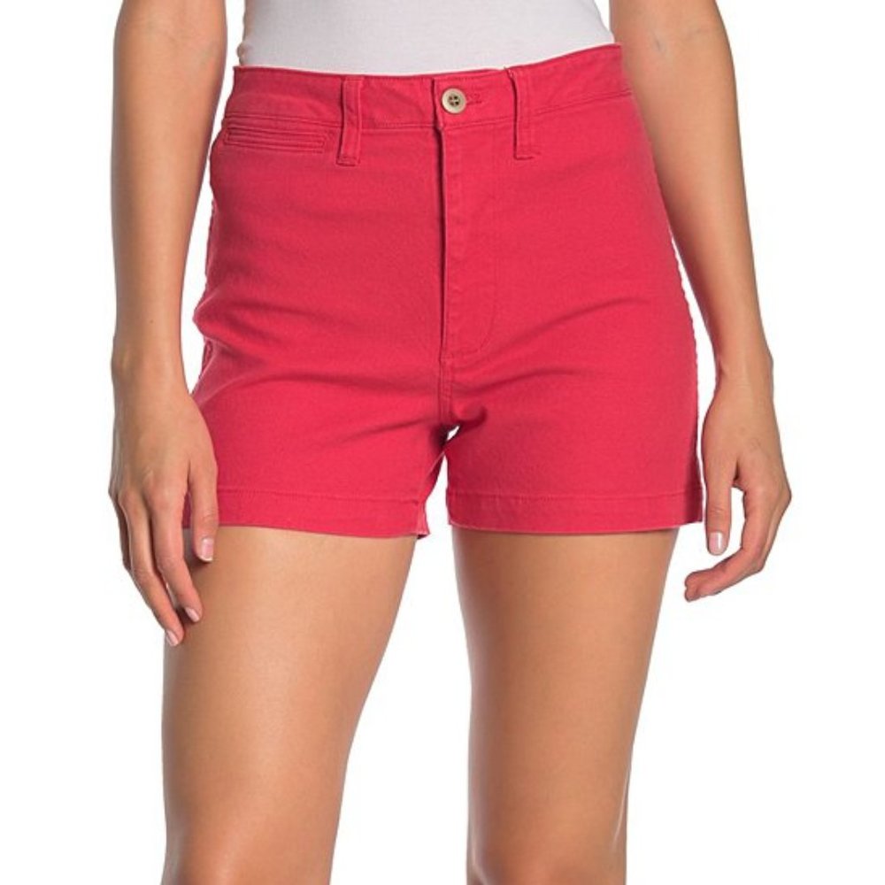 Madewell High Rise Americana Red Emmett Shorts 31